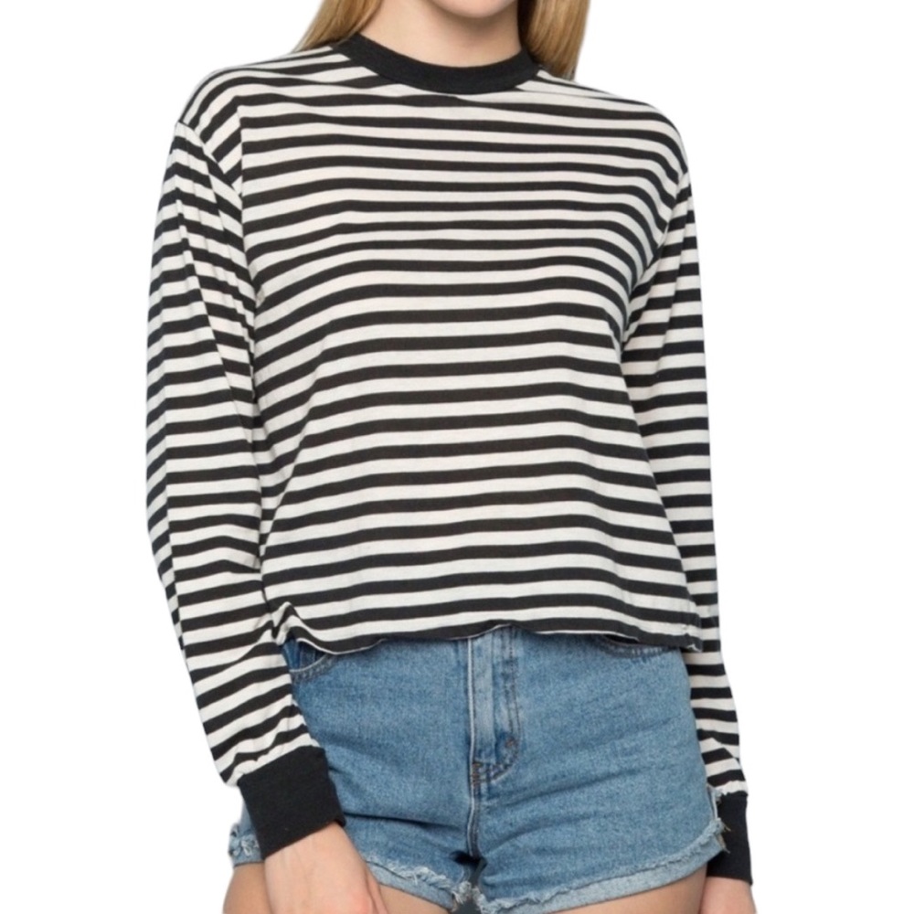 Brandy Melville Gretchen Long Sleeve Striped Shirt